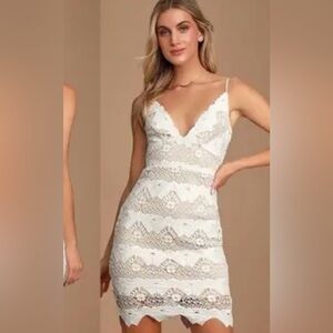 Lulu's White Lace Dress